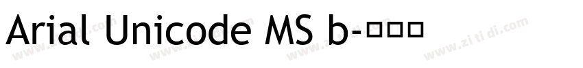 Arial Unicode MS b字体转换